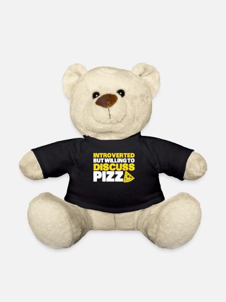 Introverted Gift Sarcastic Introverted - Teddy Bear - black