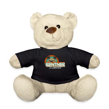 Pension Rente Ruhestand Rentner - Teddy - Schwarz - Vorne