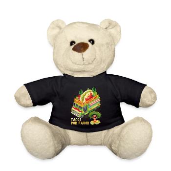 Tacos Food Truck mexicain disant chapeau Sombrero - Nounours - noir - Devant