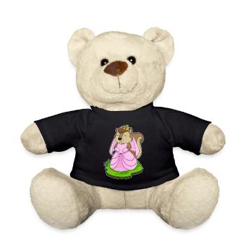 Squirrel Bridal Veil Wedding - Teddy Bear - black - Front