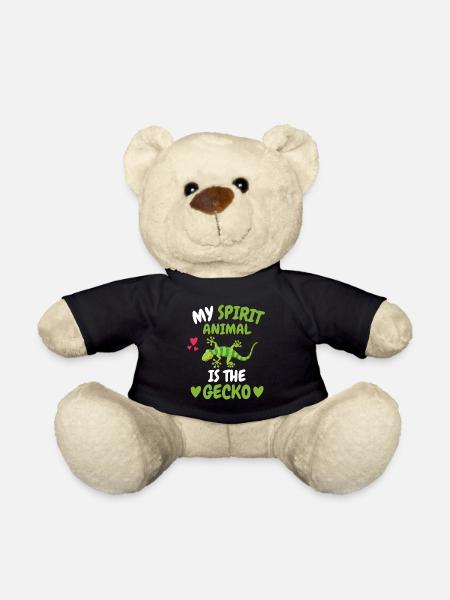 Eidechsen Tierliebhaber Reptil Tier Geschenk Gecko - Teddy - Schwarz