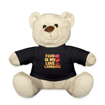 Food Is My Love Language - Teddy Bear - black - Front