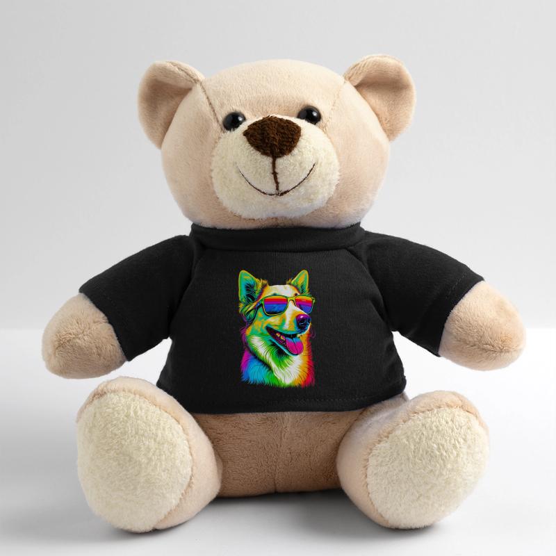Super mignon Retro Rainbow Summer Corgi Corgeek Art Nounours