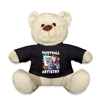 Paintball Artistry Painting Decoration Team Sports - Teddy Bear - black - Front