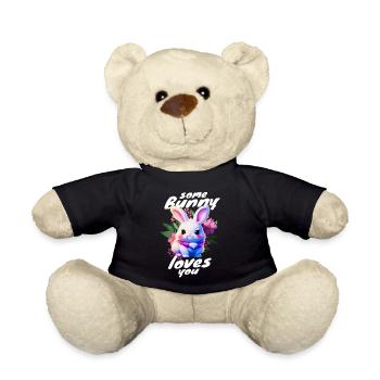 sweet Easter bunny brings you love - Teddy Bear - black - Front
