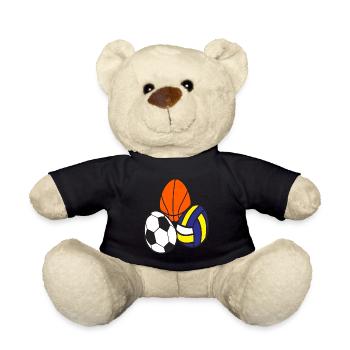 Sports Football Athletics Basketball - Teddy Bear - black - Front