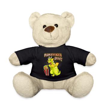 Mama-Drache, Mamadragon, lustiger Muttertag Spruch - Teddy - Schwarz - Vorne