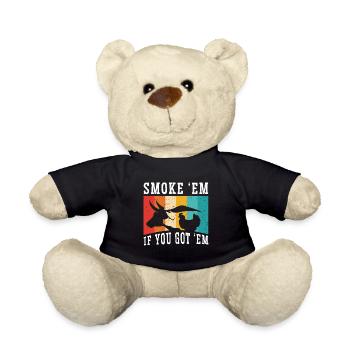 Smok 'em If You Got 'em Meat Bbq Season - Teddy Bear - black - Front