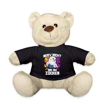 Nerv Nicht Bin Am Zocken Robben - Teddy - Schwarz - Vorne