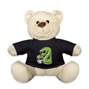 Snake Family - Snake with Baby - Snakes - Teddy Bear - black - Front