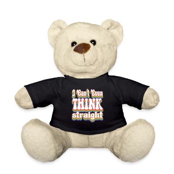 Ich denke nicht einmal an Rainbow LGBTQ+ - Teddy - Schwarz - Vorne
