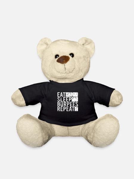 Essen Schlafen Burpees - Teddy - Schwarz