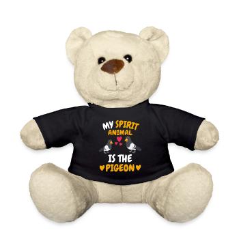 My Spiritual Animal Pigeon Breeding Gift Pigeon - Teddy Bear - black - Front
