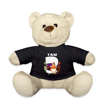 I am 3 chickens - Teddy Bear - black - Front