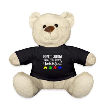 Sensibilisation à l’autisme – Ne jugez pas ce que - Nounours - noir - Devant