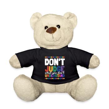 Sensibilisation à l’autisme – Ne jugez pas ce que - Nounours - noir - Devant