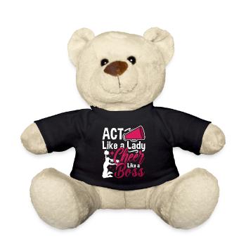 Cheerleading Agir comme une dame Cheer comme un acclamation - Nounours - noir - Devant