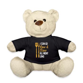 Ich kann die ganze Nacht niedrig und langsam BBQ - Teddy - Schwarz - Vorne