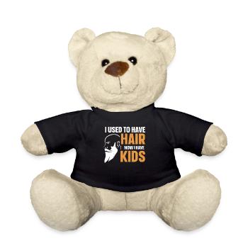 Être chauve avec une barbe Papa chauve - Nounours - noir - Devant