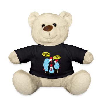 Chicken Puns - Teddy Bear - black - Front