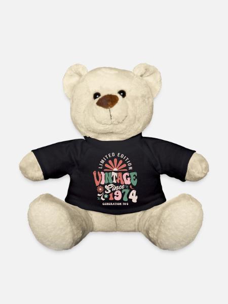 1974 Anniversaire 1974 vintage - Nounours - noir