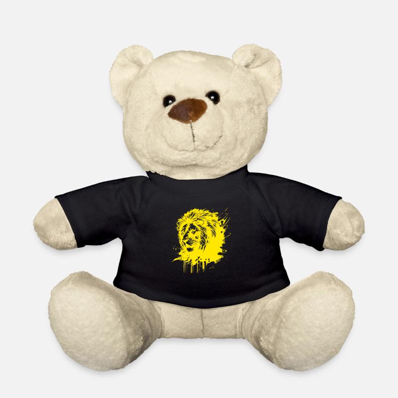 Löwe Löwenkopf - Teddy - Schwarz