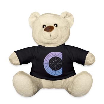Sport shooter target Schützenkönig - Teddy Bear - black - Front