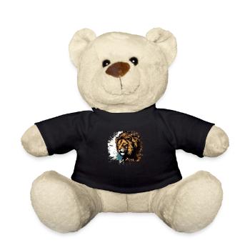 Lion - Teddy Bear - black - Front