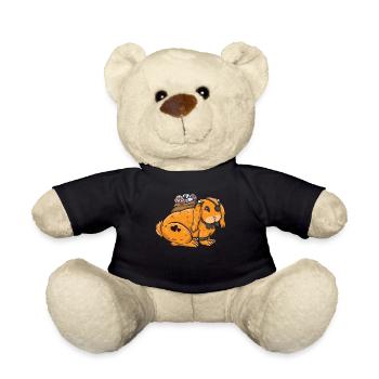 Gothic Rabbit Gothic Rabbit Gothic Easter Emo Goth - Teddy Bear - black - Front