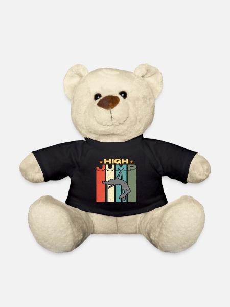 High Jump Retro Jumping Pole Vaulting High Jumper - Teddy - Schwarz
