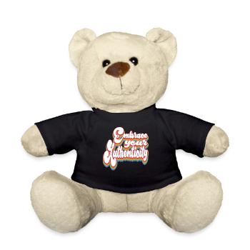 Embrassez votre authenticité - Mois de la fierté LGBTQ - Nounours - noir - Devant