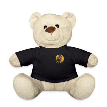 Eule Tierwelt Waldtier wildes Tier Motiv - Teddy - Schwarz - Vorne