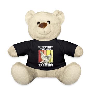 Support Your Local Farmer - Teddy Bear - black - Front