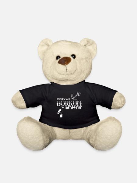 Borkum Urlaub lustig Anker - Teddy - Schwarz