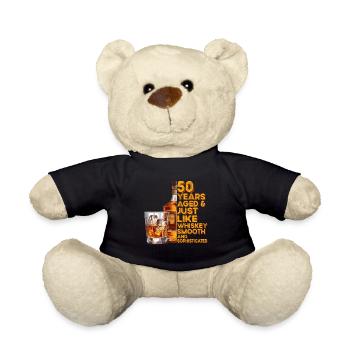 50th Birthday Whisky, Scotch Saying Gift Idea - Nounours - noir - Devant