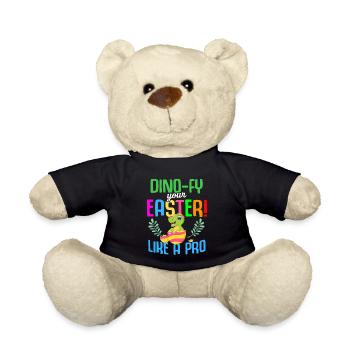 Ostern T-rex Dinosaurier Kaninchen Osterhase - Teddy - Schwarz - Vorne