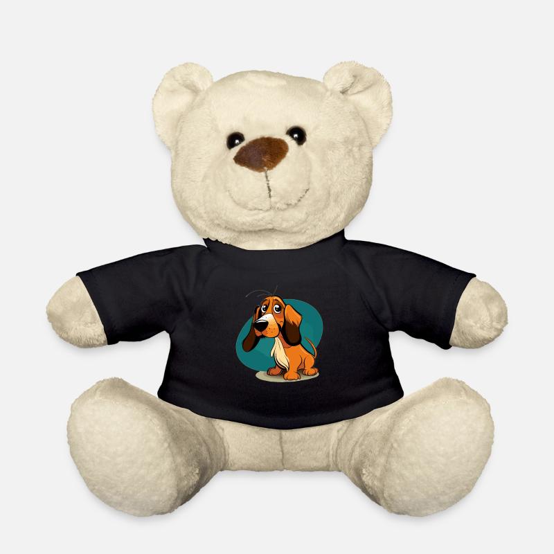 Hund im comic style - Teddy - Schwarz