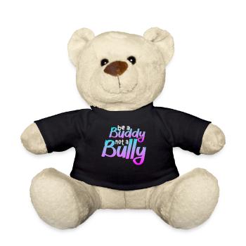 Sei ein Kumpel, kein Mobber Anti-Mobbing - Teddy - Schwarz - Vorne