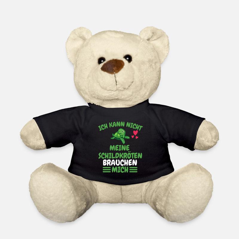 Ich kann nicht Meerestier Geschenk Schildkröte - Teddy - Schwarz