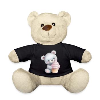 Teddy Bear Cupcake - Teddy Bear - black - Front