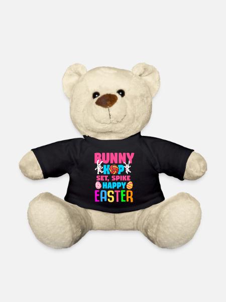 Ostern Volleyball Hase Ferien Kaninchen Sport - Teddy - Schwarz