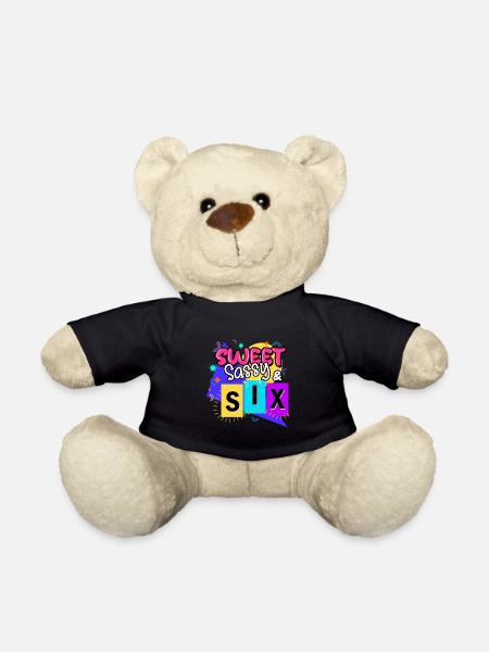 Sweet Sassy & Six - Teddy Bear - black