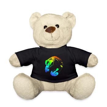 DJ Ape Gorilla Monkey Music Techno Monkey - Teddy Bear - black - Front