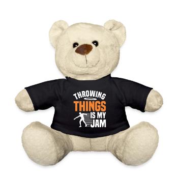 Discus Throw Discus Thrower Athletics Discus - Teddy Bear - black - Front