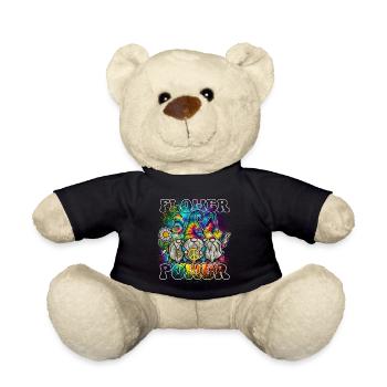 Flower Power Gnomes Tie Dye Peace - Teddy - Schwarz - Vorne