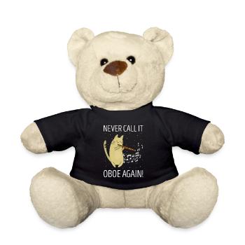 Woodwind instrument and bassoon wind instrument - Teddy Bear - black - Front
