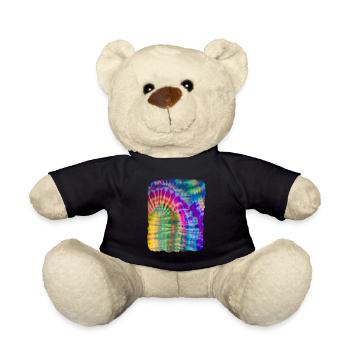 Tie Dye Batik - Teddy Bear - black - Front