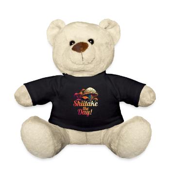 Shiitake Mushroom Forest Fungi Shiitake Moral - Teddy Bear - black - Front