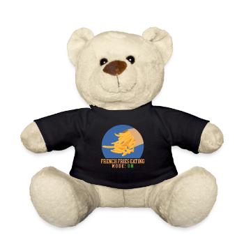 Frites restauration rapide frites cadeau - Nounours - noir - Devant