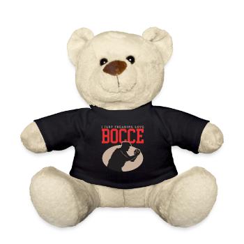 Boccia Bocce Bocciaspieler Boulesport Geschenk - Teddy - Schwarz - Vorne
